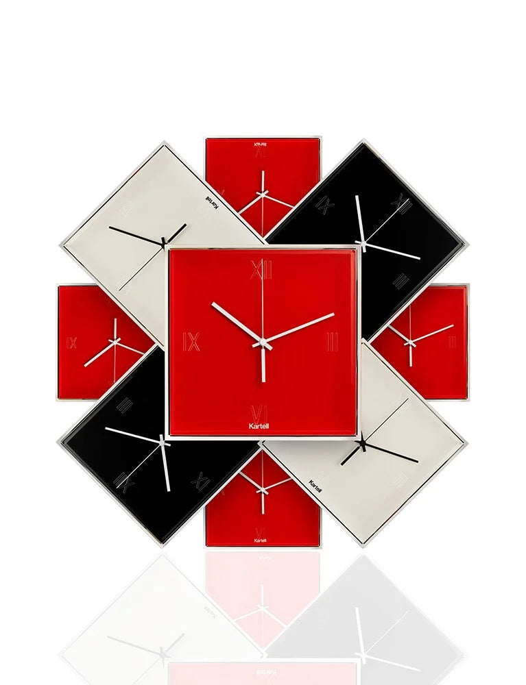 [product_category]-Kartell Tic&Tac Clock, Red-Kartell-8058967199901-0190010-KAR-4