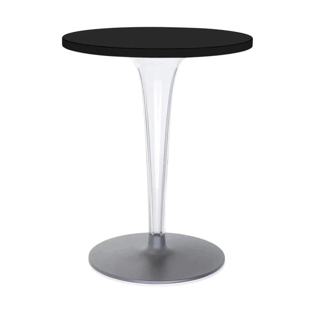 Kartell Top Top Table Round med rund bas ⌀60 cm, svart