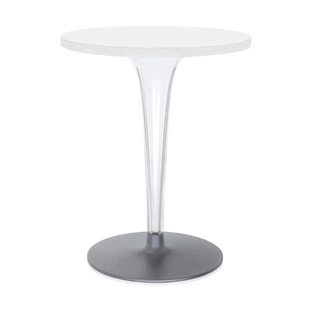 Kartell Top Top Table Round med rund bas ⌀60 cm, vit