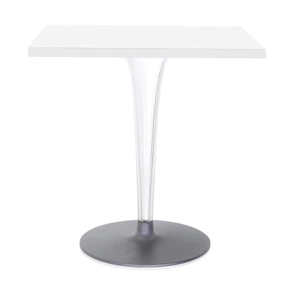 Kartell Top Top Top Square med rund base 70x70 cm, hvid