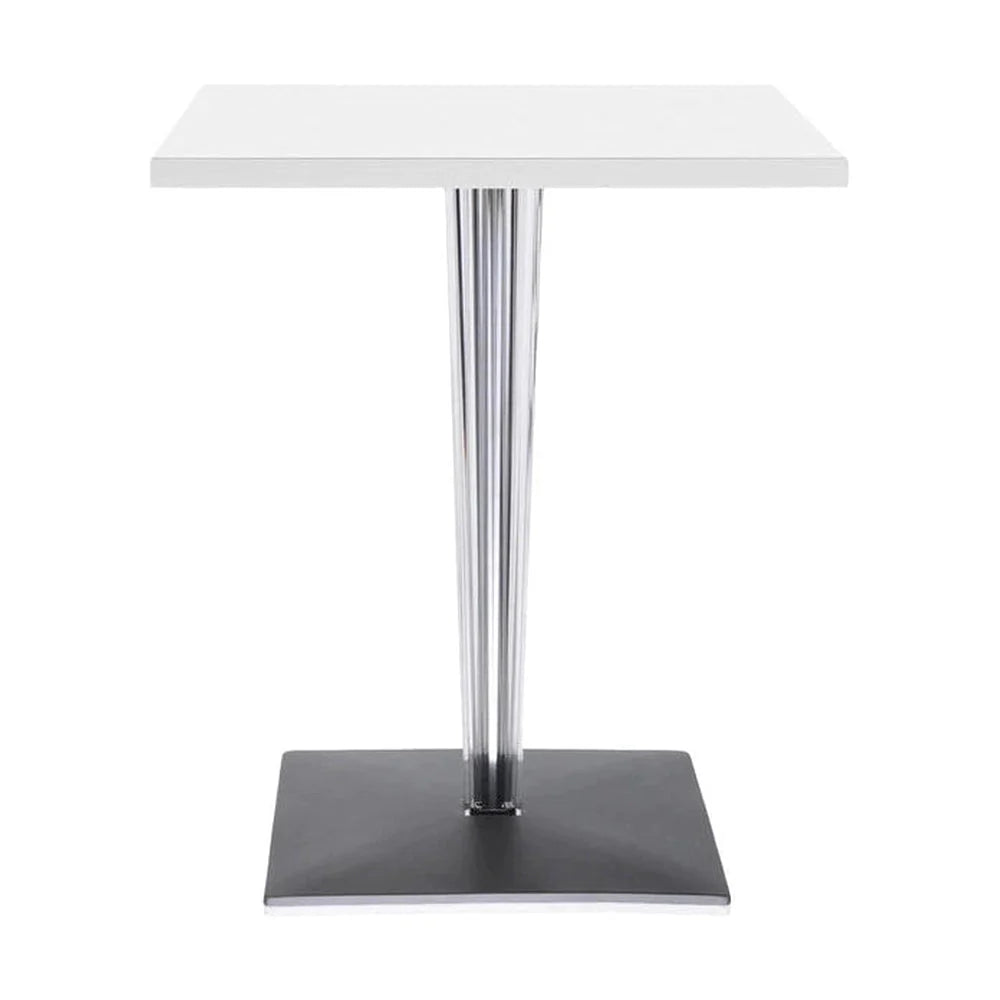 Kartell Top Top Table cuadrado con base cuadrada 60x60 cm, blanco