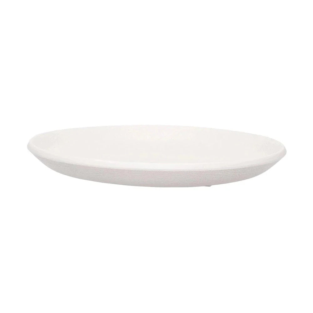 Kartell Trama Set Of 4 Dinner Plates, Light Grey