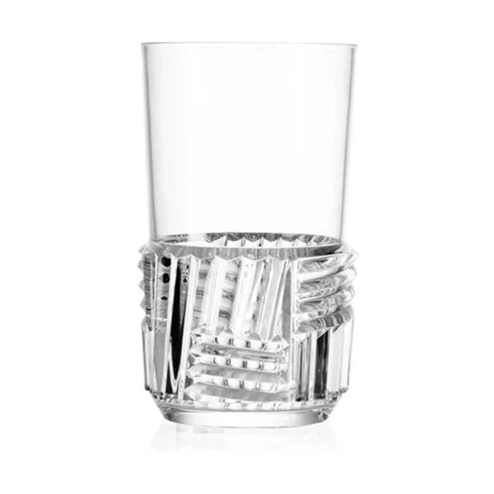 Kartell Trama Juego de 4 vasos de bebidas largas, cristal