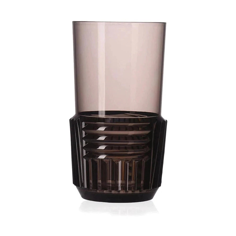 Kartell Trama Ensemble de 4 verres de longues boissons, fumée