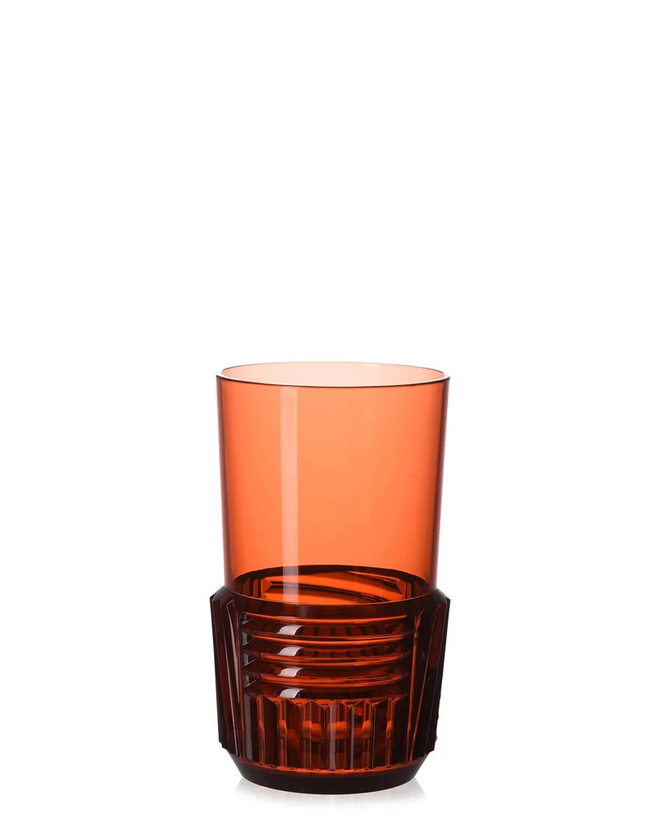 [product_category]-Kartell Trama Set Of 4 Long Drink Glasses, Pink-Kartell-8058967267235-01512RO-KAR-2