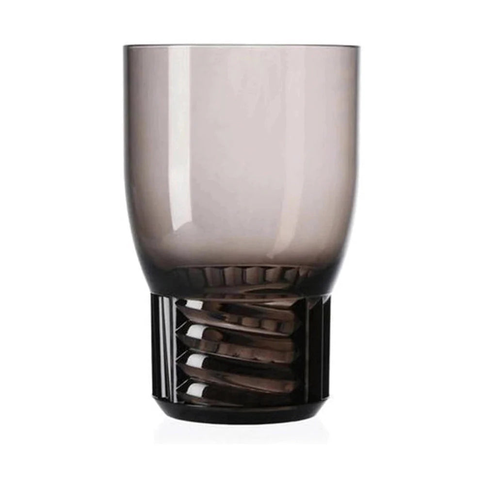 Kartell Trama Ensemble de 4 verres à eau, fumée