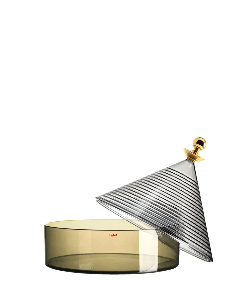 [product_category]-Kartell Trullo Centerpiece, Green/Fume-Kartell-8058967293012-01550FG-KAR-2