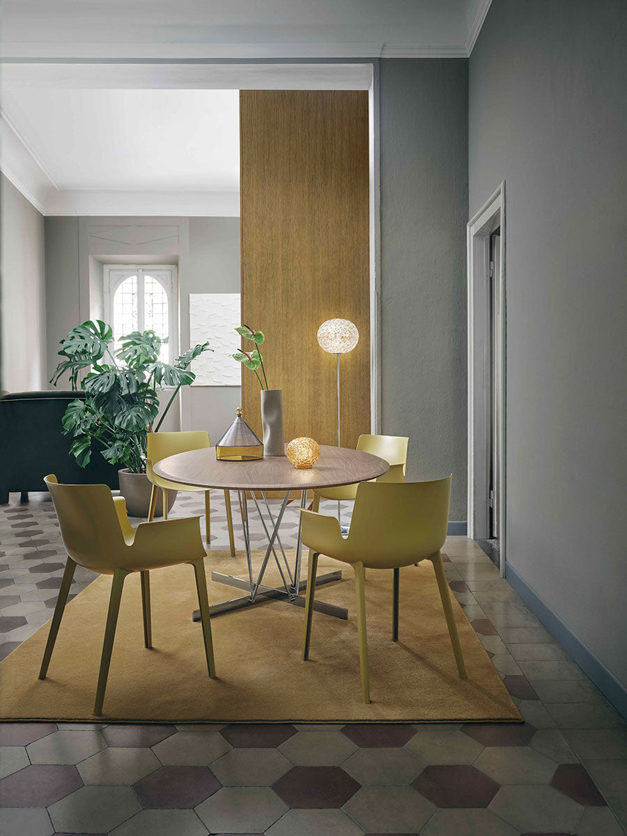 [product_category]-Kartell Viscount Of Wood Table Round, Walnut/Chrome-Kartell-8058967324167-04940CN-KAR-4