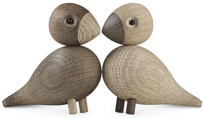 [product_category]-Kay Bojesen Lovebirds H9 Cm 1 Pair, Oak/Smoked-Kay Bojesen-5709513392040-39204-KAY-1