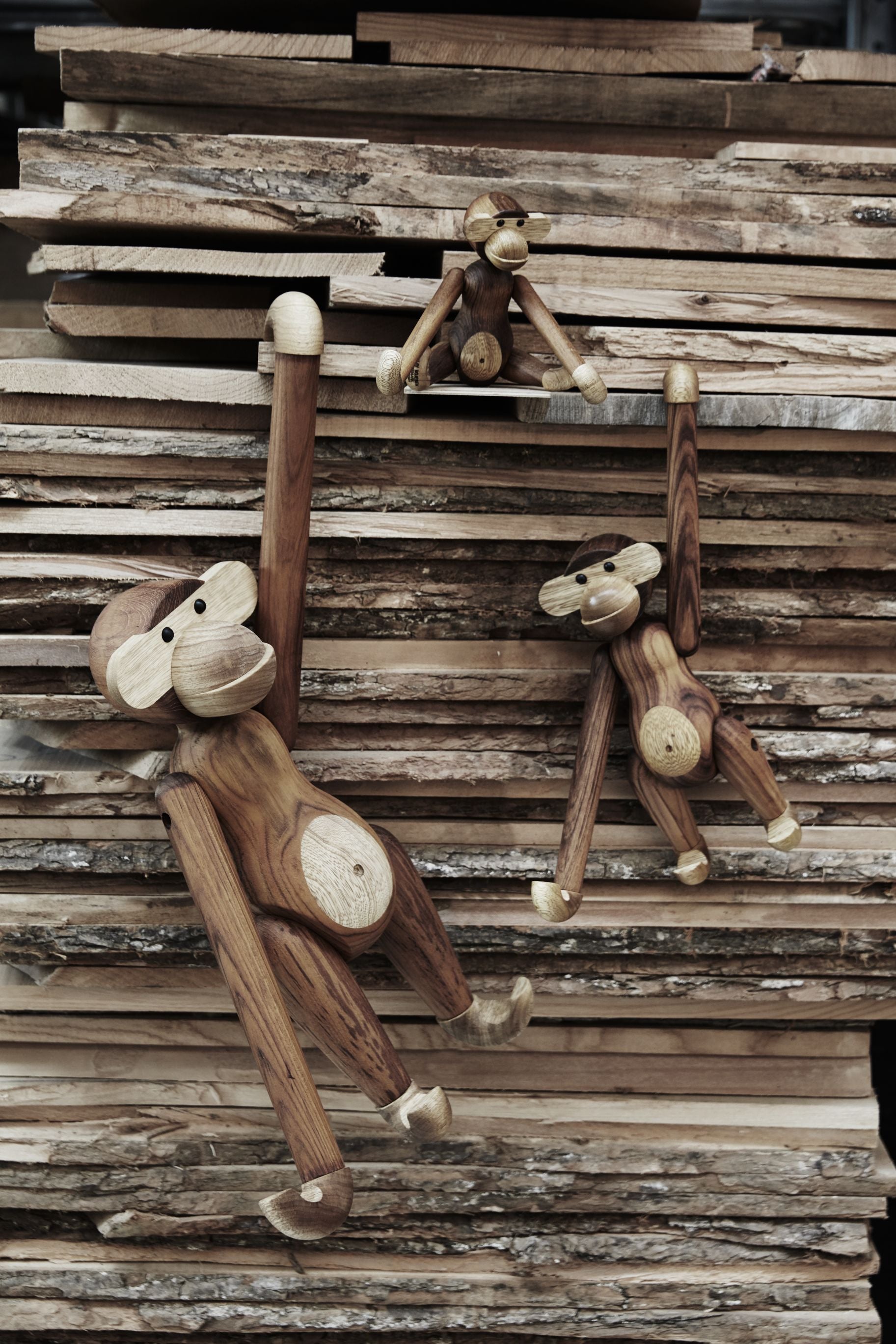 [product_category]-Kay Bojesen Monkey Teak/Lima, Medium-Kay Bojesen-5709513392538-39253-KAY-13