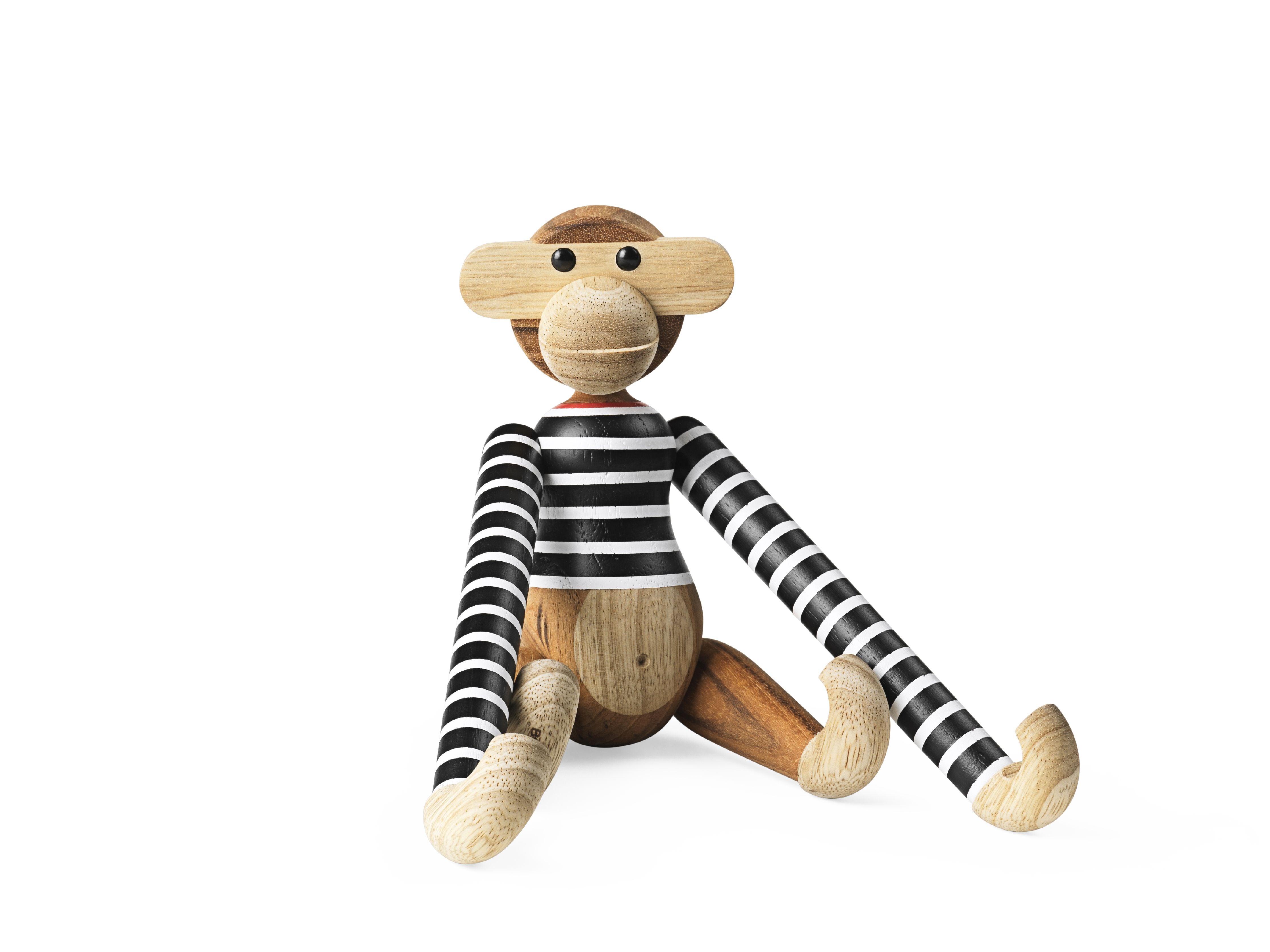[product_category]-Kay Bojesen Monkey X Nørgaard Paa Strøget Small, Black/White-Kay Bojesen-5709513393344-39334-KAY-2