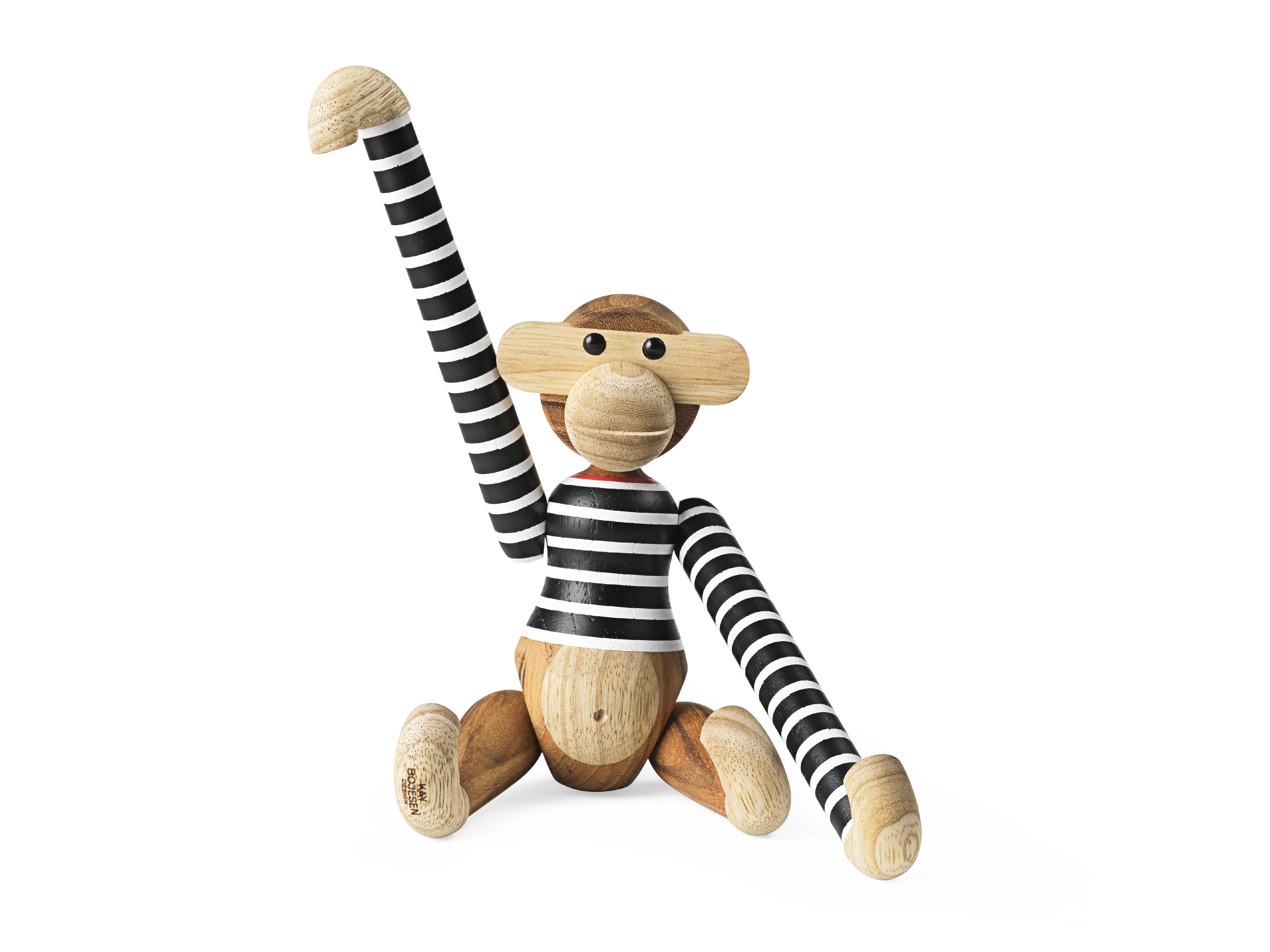 [product_category]-Kay Bojesen Monkey X Nørgaard Paa Strøget Small, Black/White-Kay Bojesen-5709513393344-39334-KAY-4