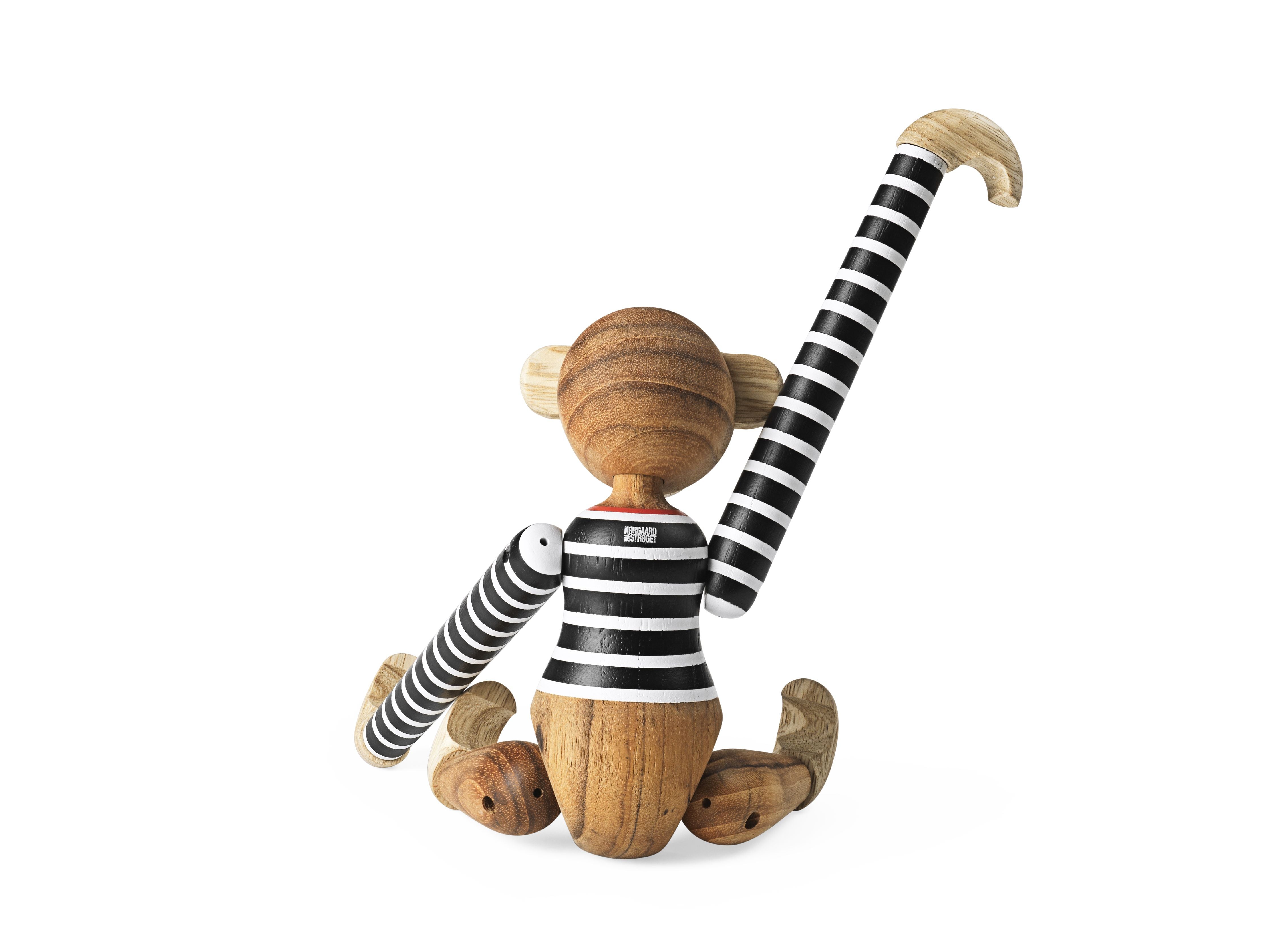 [product_category]-Kay Bojesen Monkey X Nørgaard Paa Strøget Small, Black/White-Kay Bojesen-5709513393344-39334-KAY-6