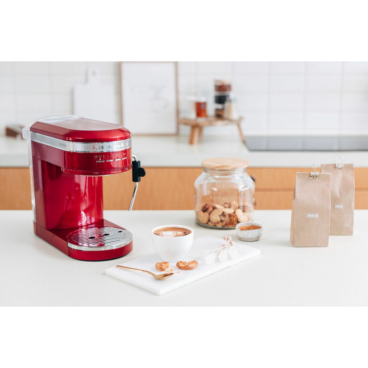 [product_category]-Kitchen Aid 5 Kes6503 Artisan Semi Automatic Espresso Machine, Love Apple Red-KitchenAid-8003437607578-5KES6503ECA-KIT-12