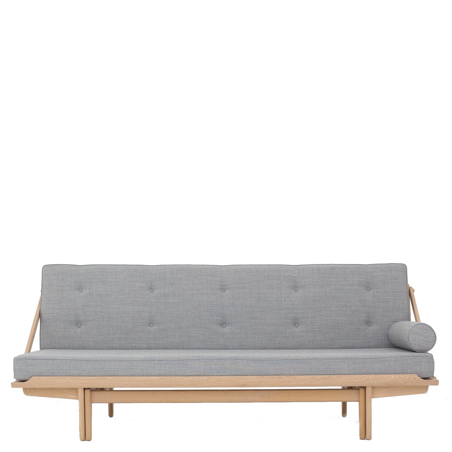 Klassik Studio PV Daybed Daybed Oak Sabed, Canvas cinza 124