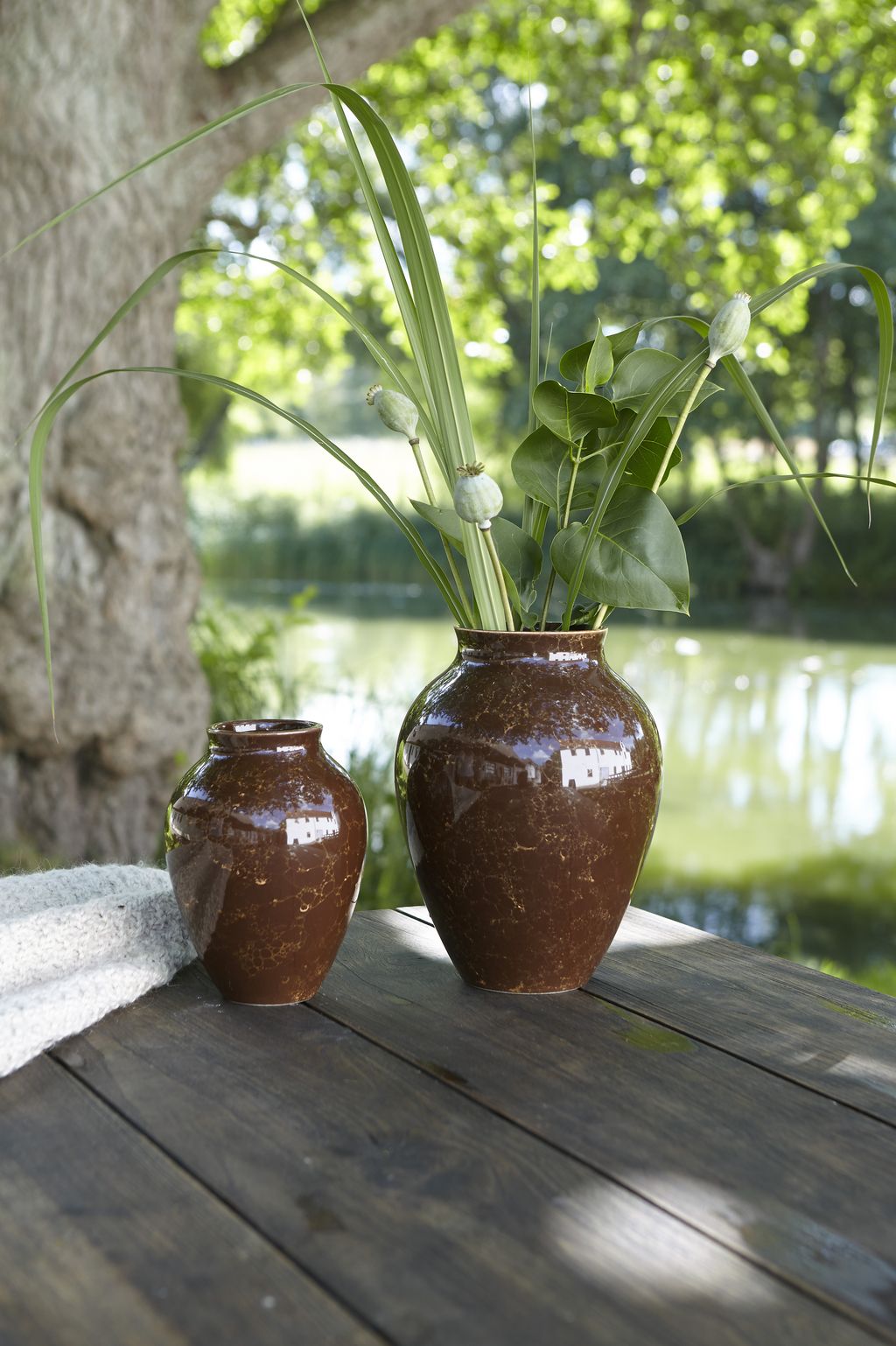 [product_category]-Knabstrup Keramik Vase Natura H 27 Cm, Brown-Knabstrup Keramik-5713959013179-1317-KNA-12