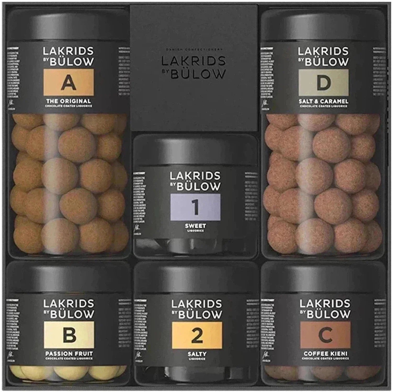 Lakrids de Bülow Classic Black Box - Coleção, 1140g