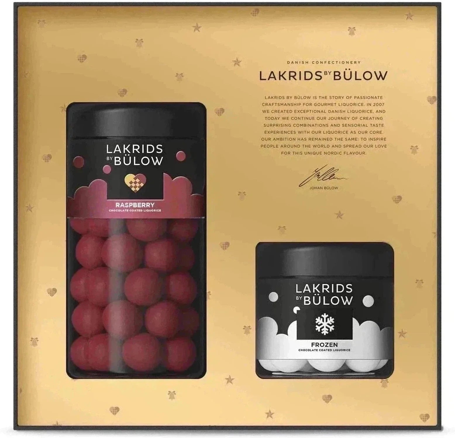 Lakrids por Bülow Winter Black Box Crispy Raspberry/Frozen Horty, 420g