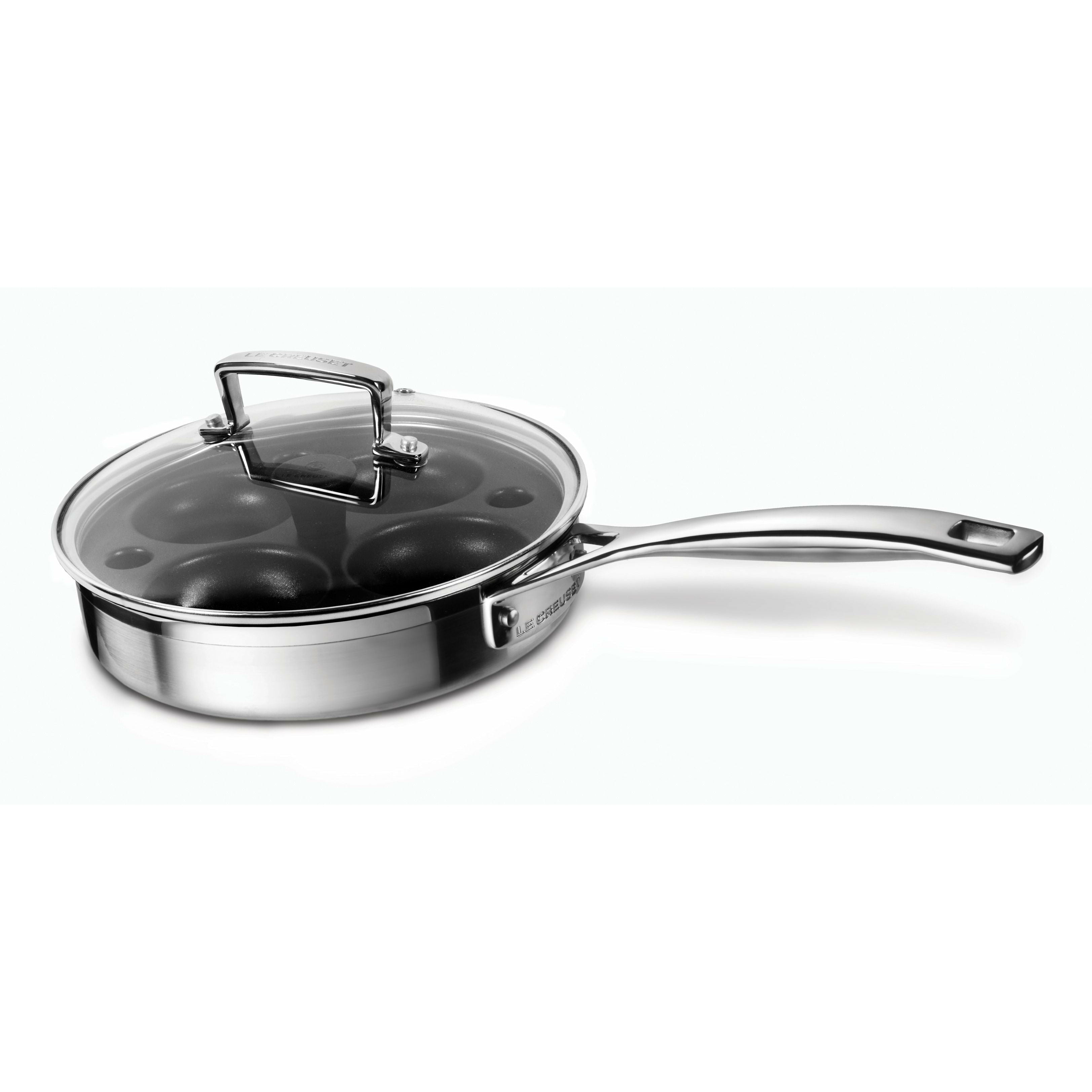 [product_category]-Le Creuset 3 Ply Sauté Pan With Poaching Insert, 20 Cm-Le Creuset-630870069915-96204220001000-LEC-1