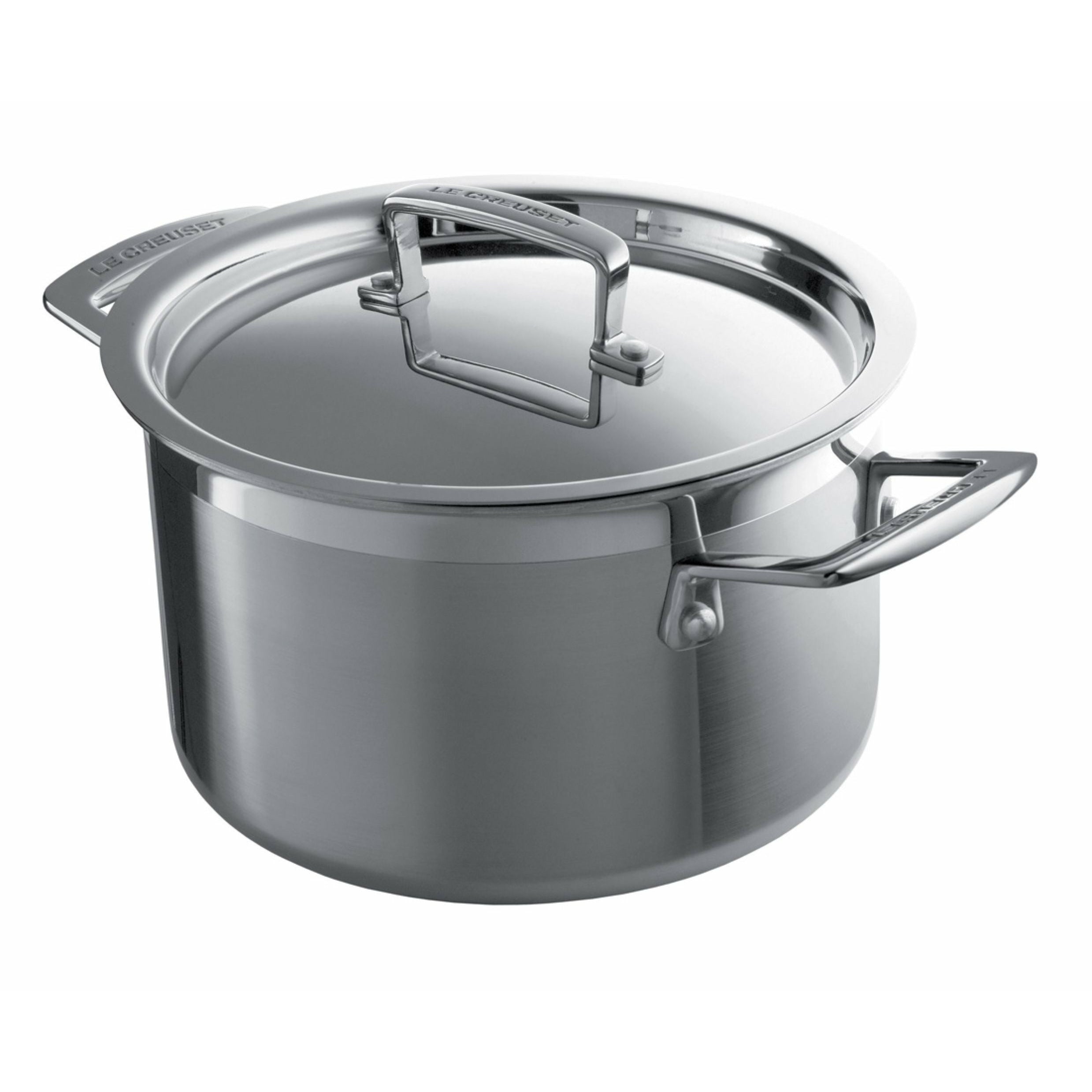 [product_category]-Le Creuset 3 Ply Stainless Steel Deep Casserole 4 L, 20 Cm-Le Creuset-630870042192-96200620001000-LEC-1