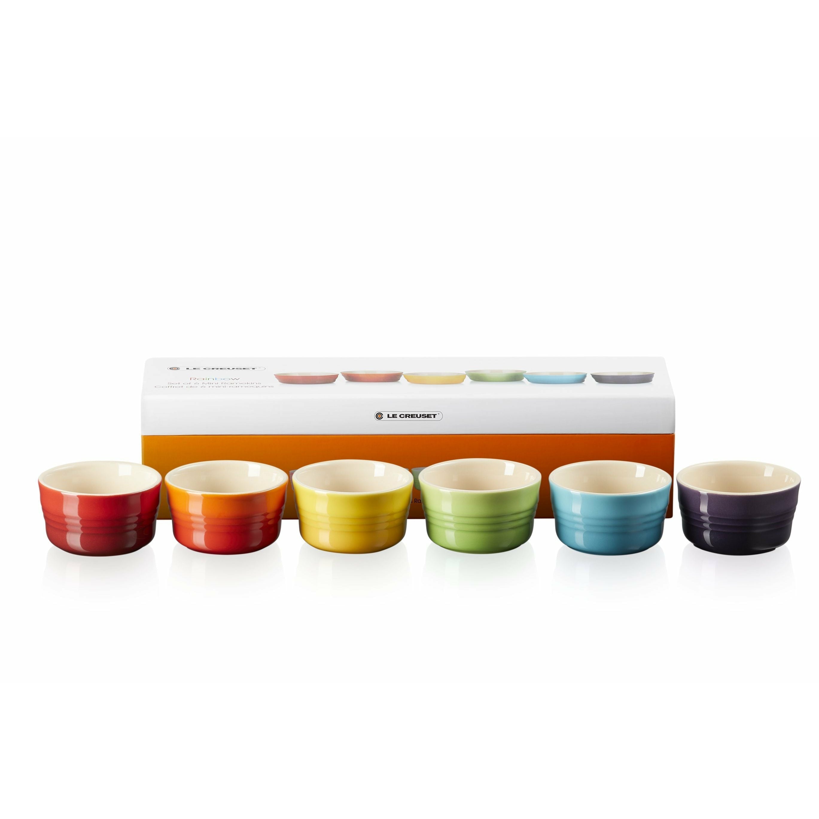 [product_category]-Le Creuset Mini Moulds Rainbow Set Of 6-Le Creuset-843251156443-79134108359030-LEC-2