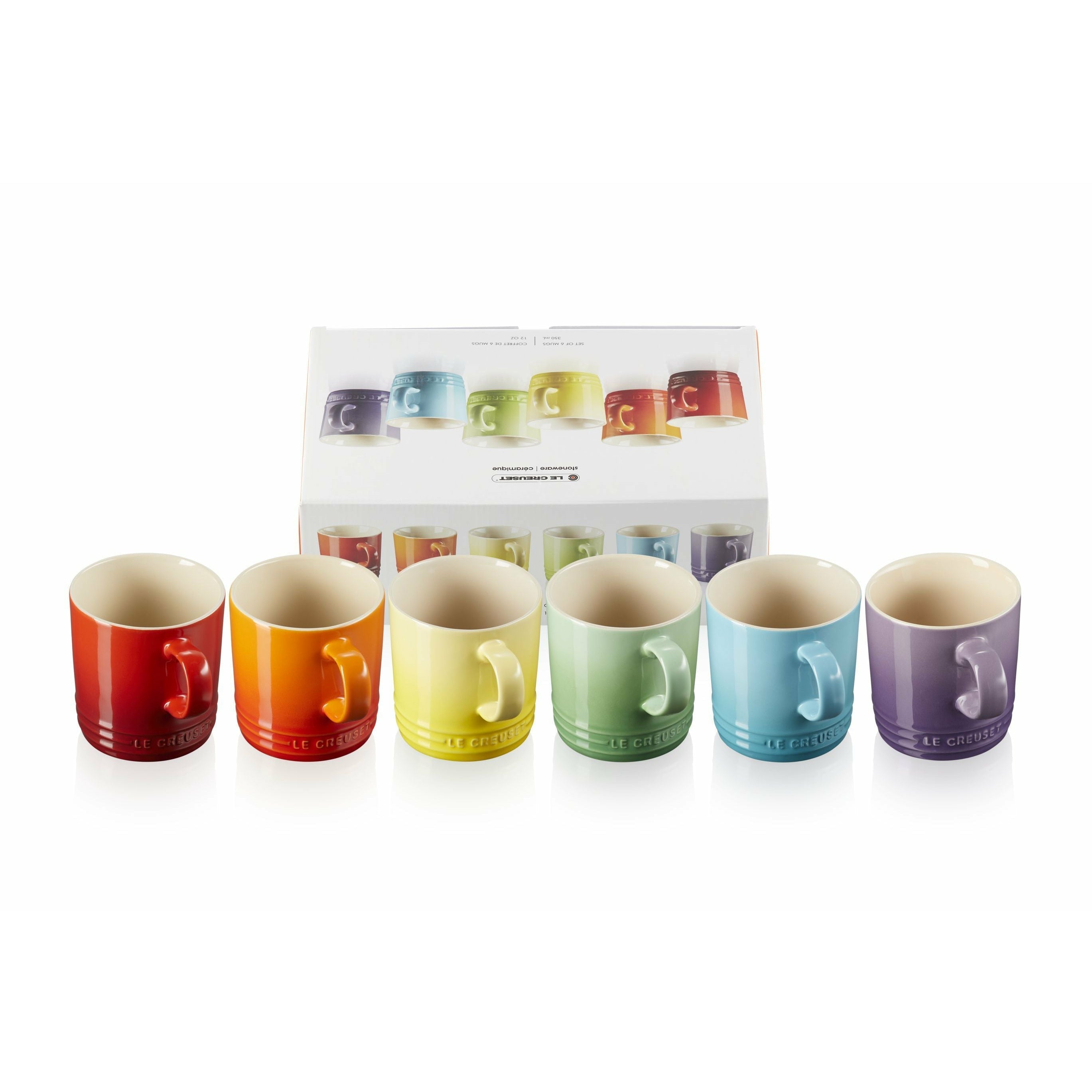 [product_category]-Le Creuset Mug 350 Ml Set Of 6 Rainbow, 350 Ml-Le Creuset-843251156436-79114358359030-LEC-2