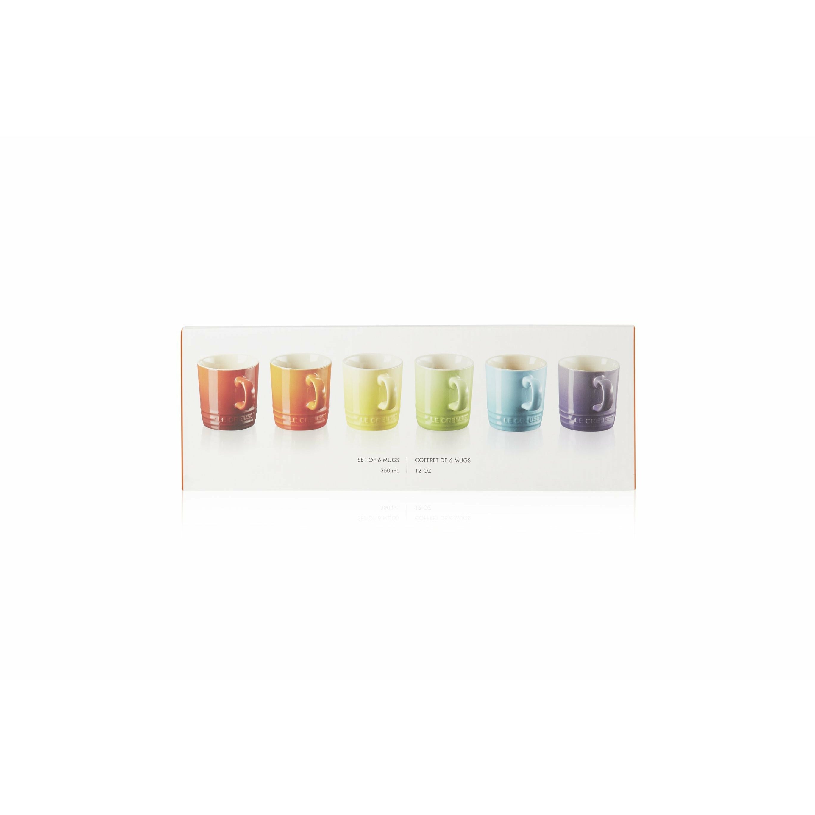 [product_category]-Le Creuset Mug 350 Ml Set Of 6 Rainbow, 350 Ml-Le Creuset-843251156436-79114358359030-LEC-5