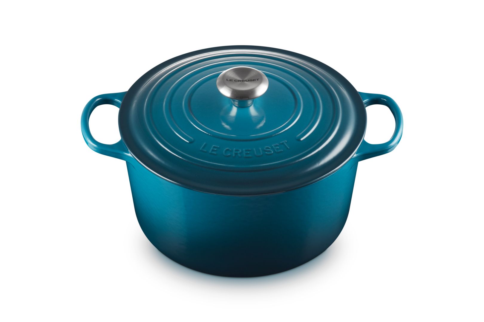 Le Creuset Round Casserole 26 cm, Deep Blaugrün