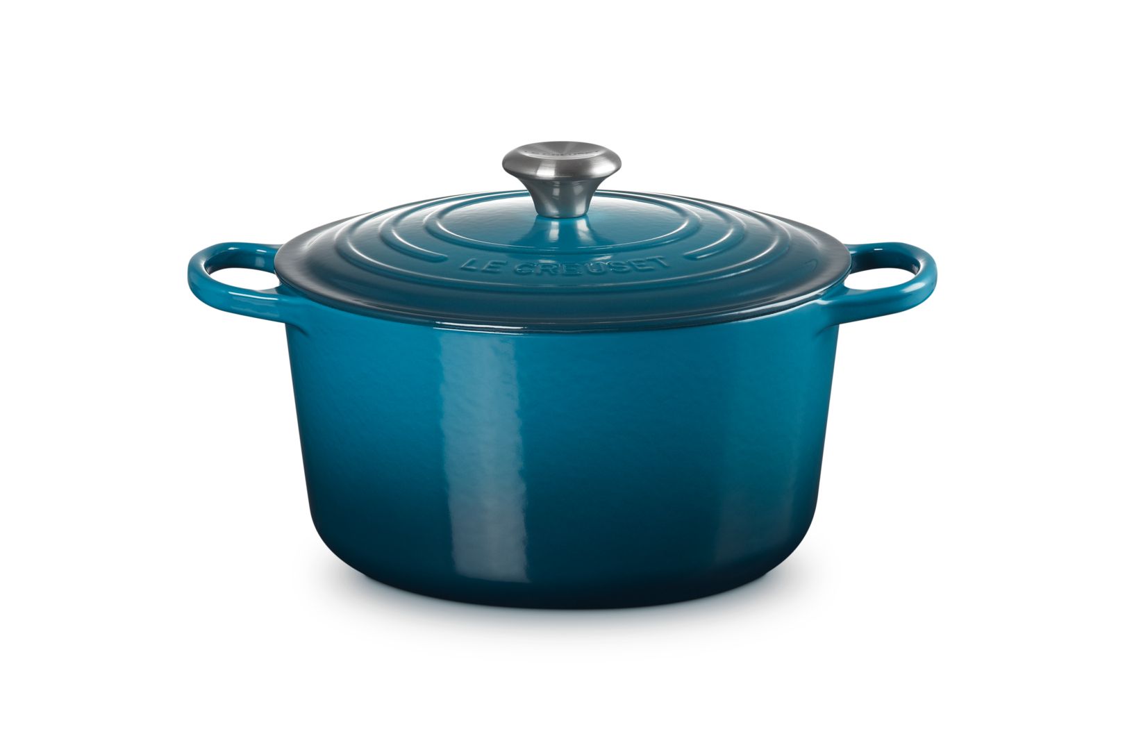 Le Creuset Round Casserole 26 cm, Deep Blaugrün