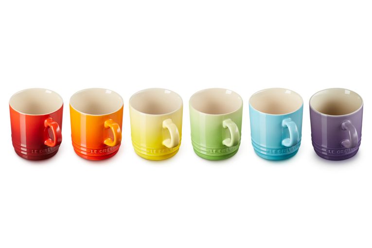 Le Creuset -Set von 6 Tassen 200 ml Regenbogen