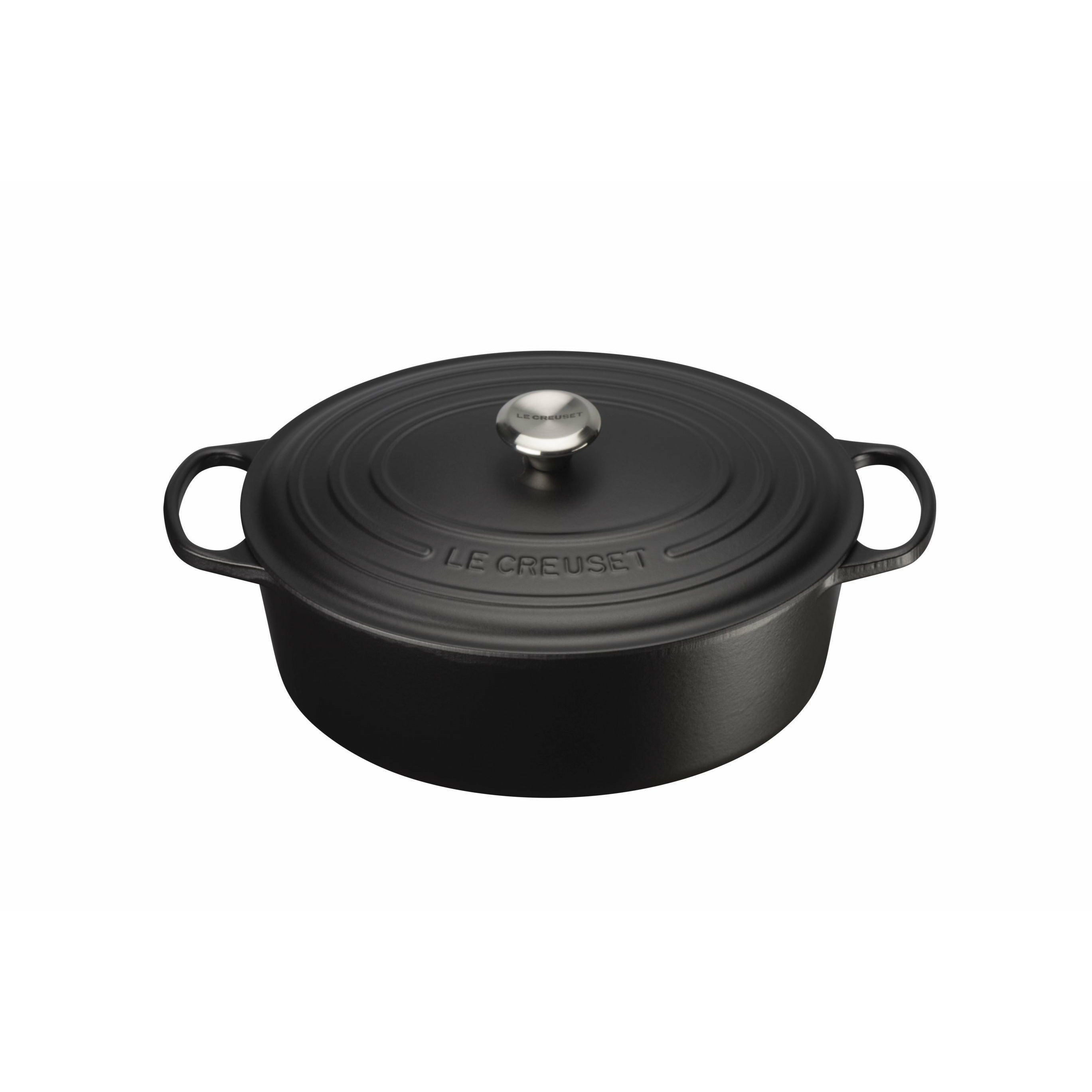 [product_category]-Le Creuset Signature Oval Roaster 33 Cm, Black-Le Creuset-24147264996-21178330000430-LEC-1