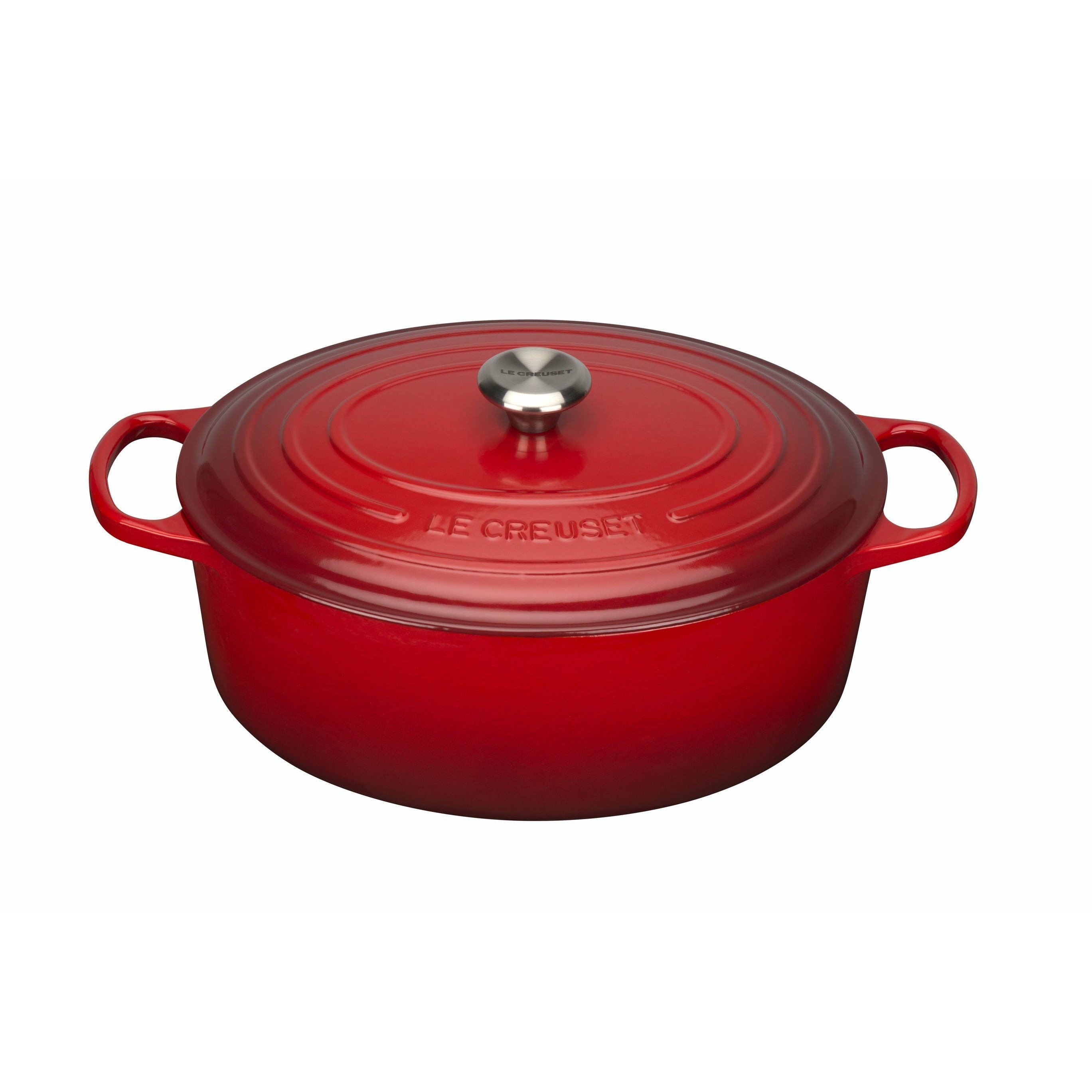 [product_category]-Le Creuset Signature Oval Roaster 35 Cm, Cherry Red-Le Creuset-24147263357-21178350602430-LEC-1