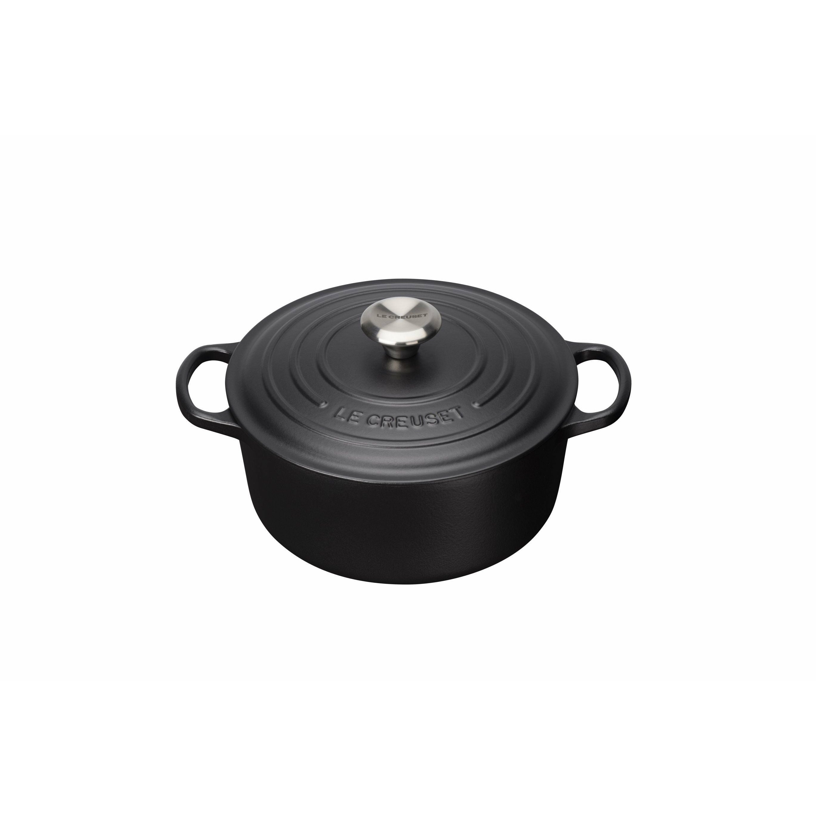 Le Creuset Signature Round Roaster 24 cm, negro