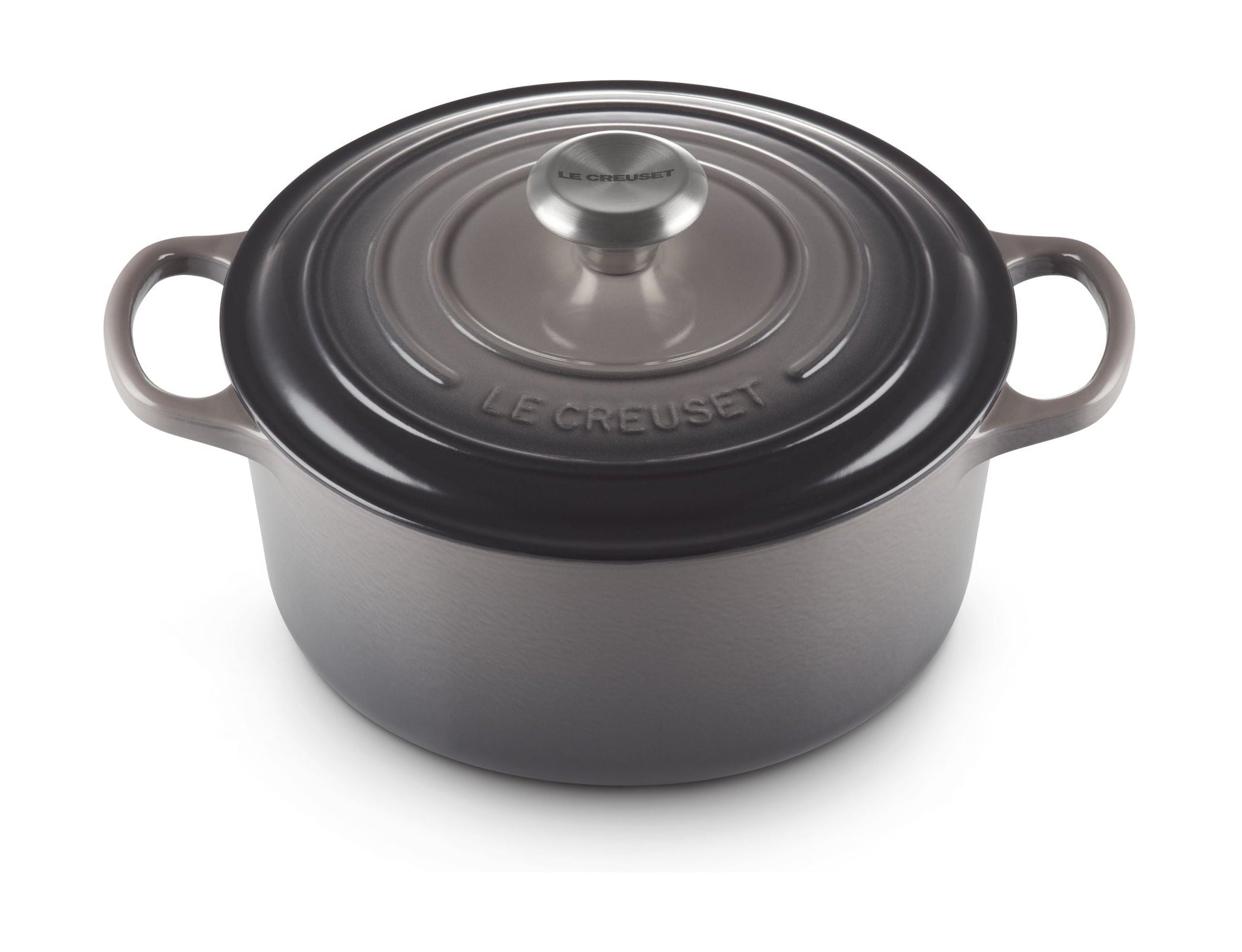 [product_category]-Le Creuset Signature Round Roaster 24 Cm, Flint-Le Creuset-0024147267485-21177244442430-LEC-1