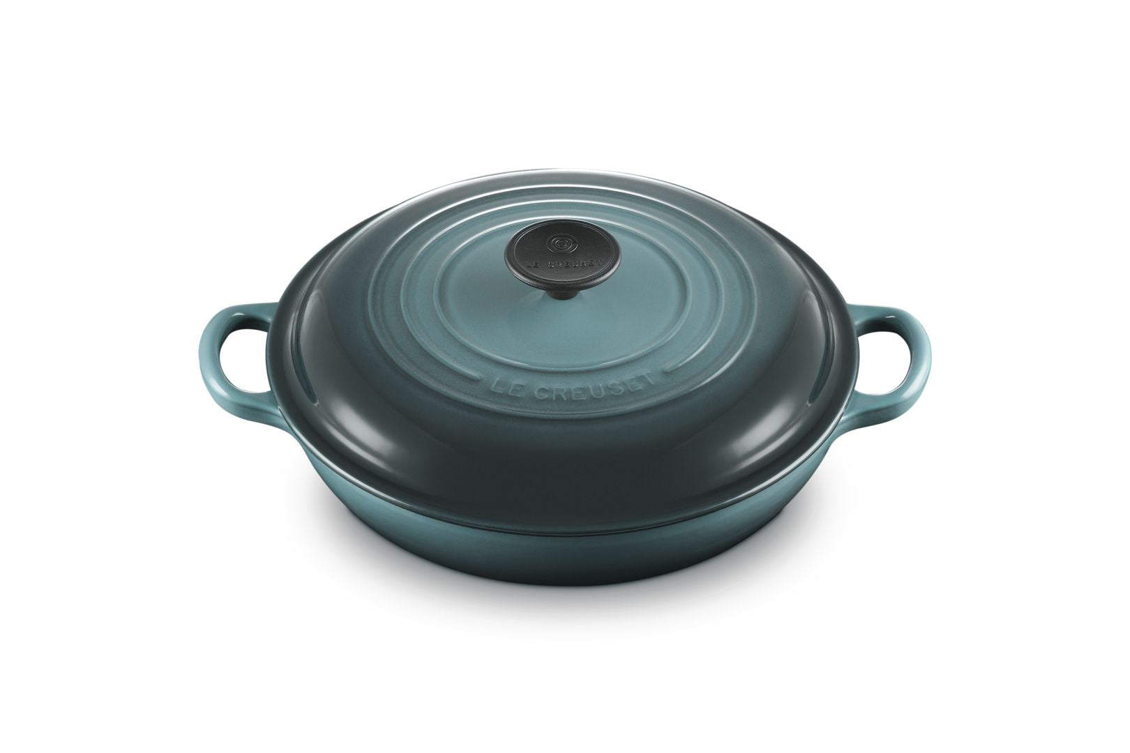 Casserole de la tradition du Creuset Gourmet avec bouton phénolique 26 cm, océan