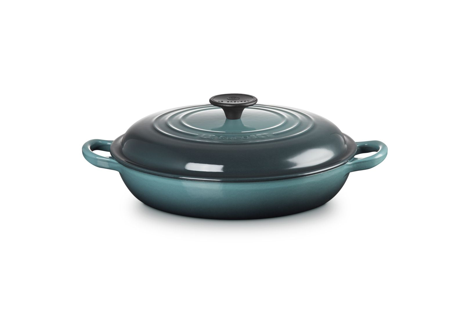 [product_category]-Le Creuset Tradition Casserole Gourmet With Phenolic Knob 26 Cm, Ocean-Le Creuset-0024147242260-25032263602460-LEC-5