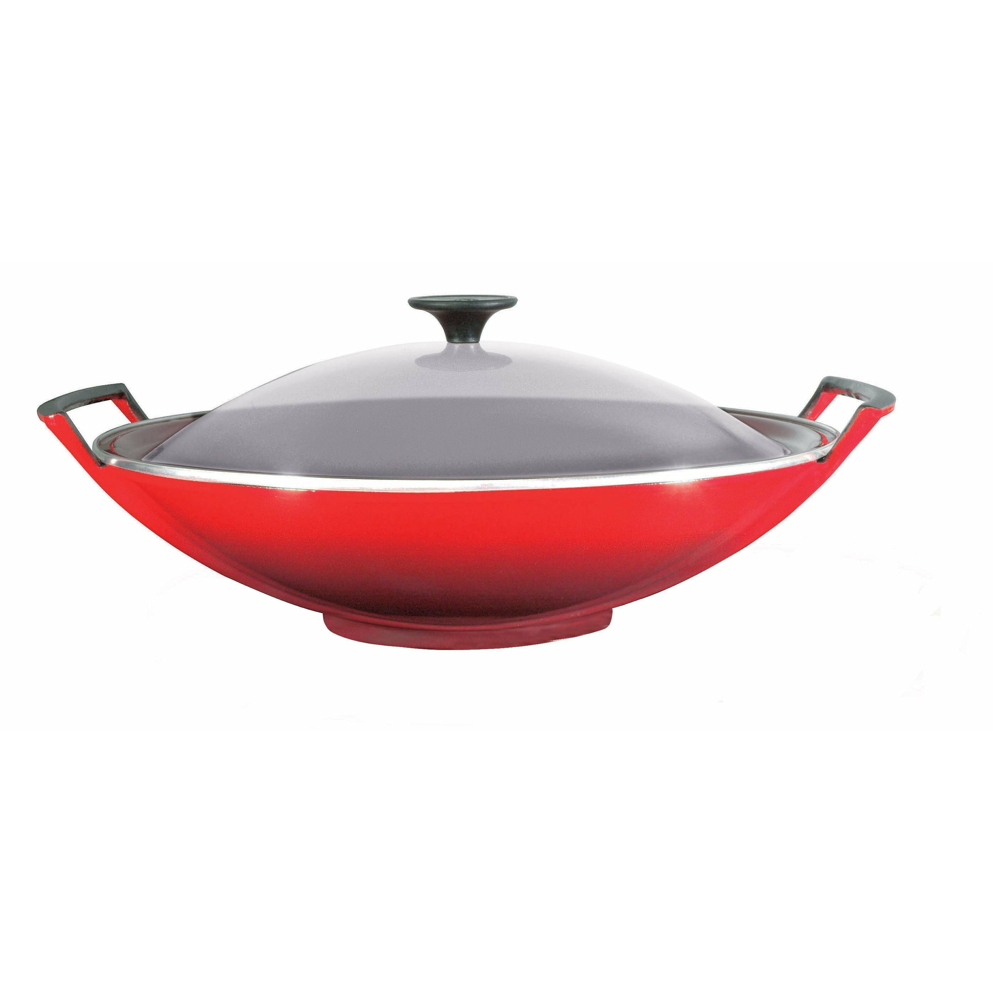 [product_category]-Le Creuset Wok With Glass Lid 36 Cm, Cherry Red-Le Creuset-24147126409-25304360600460-LEC-1