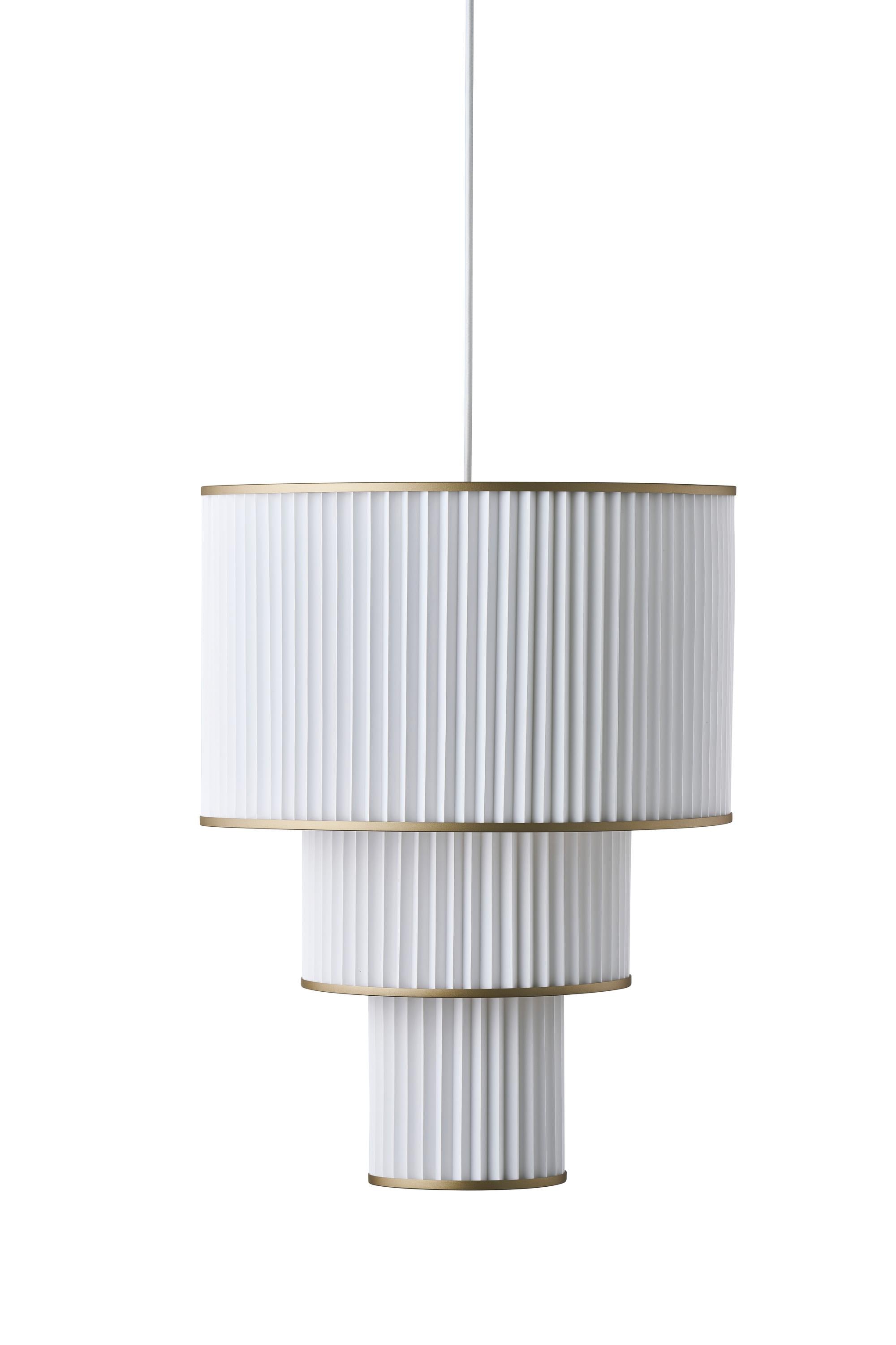 [product_category]-Le Klint Plivello Suspension Lamp Golden/White With 3 Shades (S M L)-Le Klint-5703387011229-112GO-LEK-1