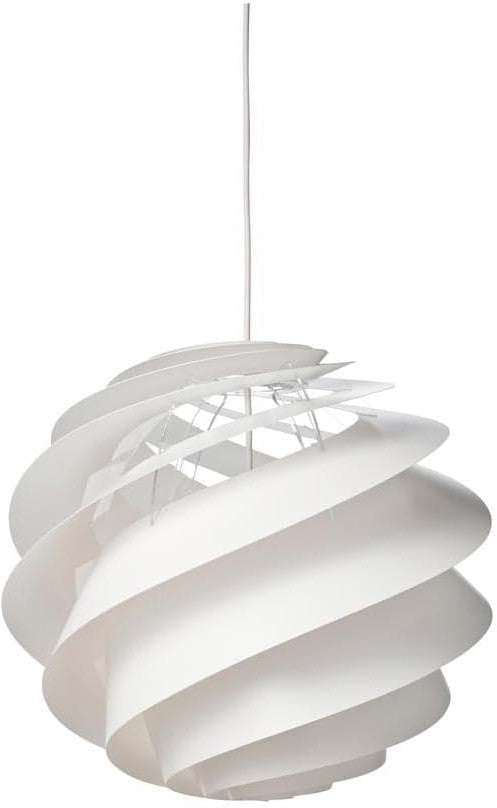 Le Klint Swirl III Colgante, blanco Ø40 cm