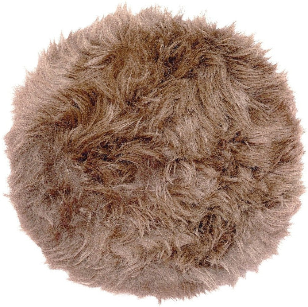 [product_category]-Light brown genuine sheepskin chair pad | Round-Purple Bellerophon-lightbrown-round-1