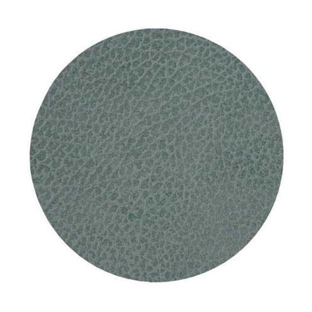 Lind DNA Circle Glass Coaster Hippo Leather, Pastel Green