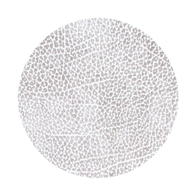 Lind DNA Circle Glass Coaster Hippo Leather, White Grey