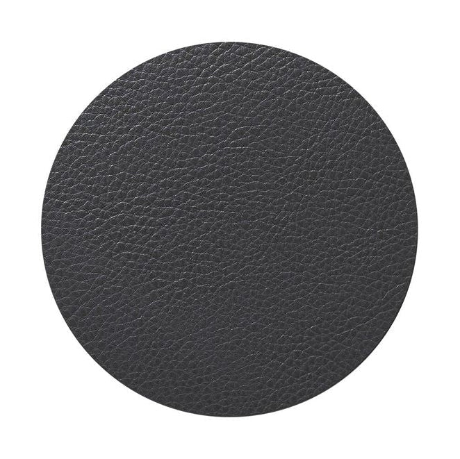 Lind Dna Circle Glass Coaster Serene Leather, Anthracite