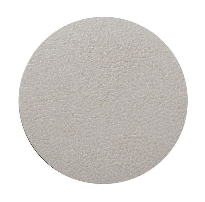 [product_category]-Lind Dna Circle Glass Coaster Serene Leather, Cream-Lind DNA-5711590996943-991518-LIN-1