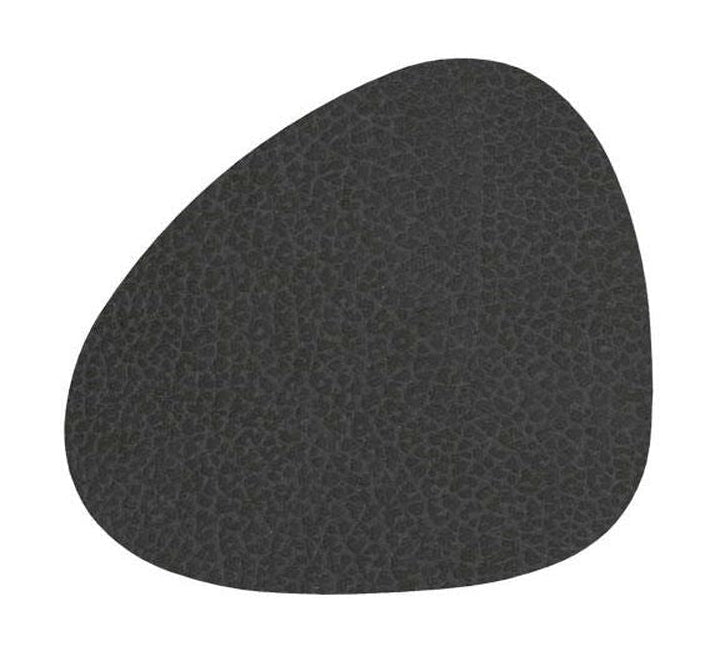 Lind ADN Curve Glass Coaster Hippo Le cuir, anthracite noir