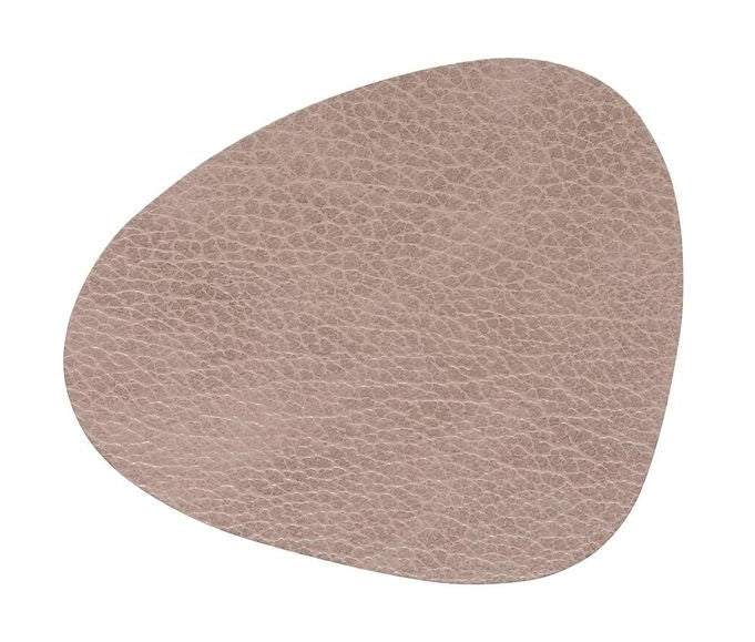 Lind DNA Curve Glass Coaster Hippo Leather, Warm Grey