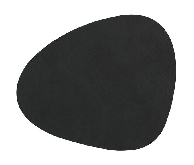 Lind ADN Curve Glass Coaster Nupo Leather, noir