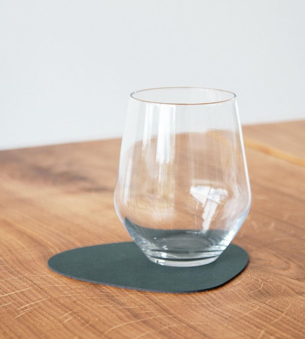 [product_category]-Lind Dna Curve Glass Coaster Nupo Leather, Dark Green-Lind DNA-5711590911458-981053-LIN-2