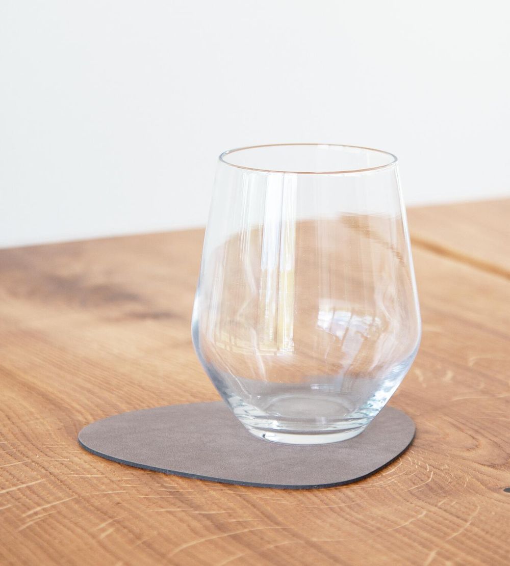 [product_category]-Lind Dna Curve Glass Coaster Nupo Leather, Nomad Grey-Lind DNA-5711905522928-990239-LIN-2