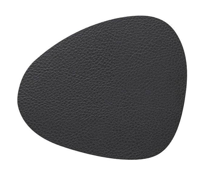 [product_category]-Lind Dna Curve Glass Coaster Serene Leather, Anthracite-Lind DNA-5711590996875-991511-LIN-1